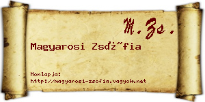 Magyarosi Zsófia névjegykártya