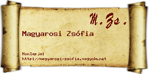 Magyarosi Zsófia névjegykártya